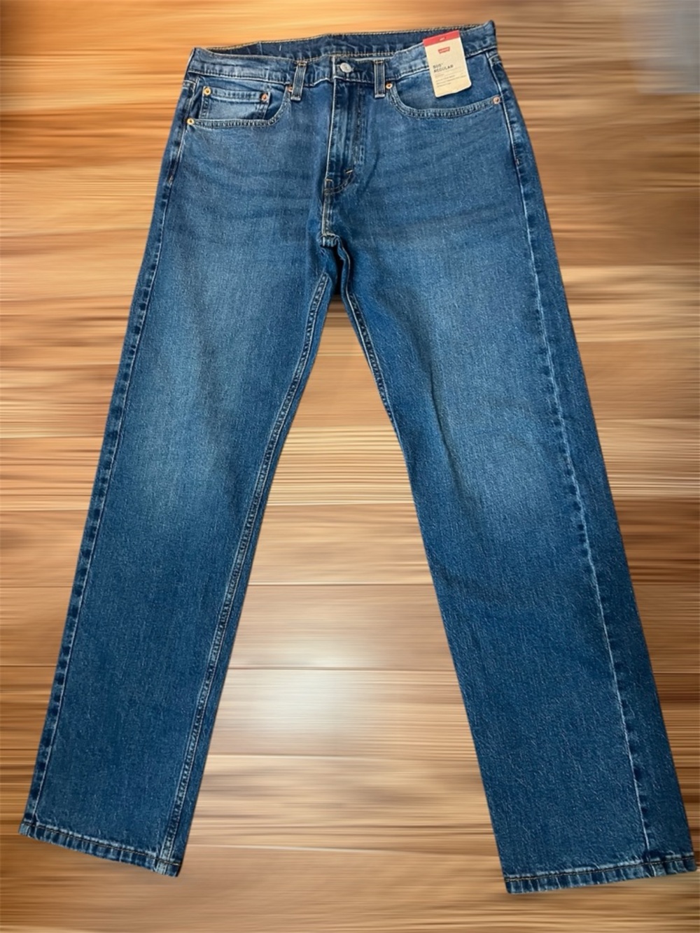 Levis 505 Jeans New Mens Regular Fit STRETCH Leg (34x34 )New